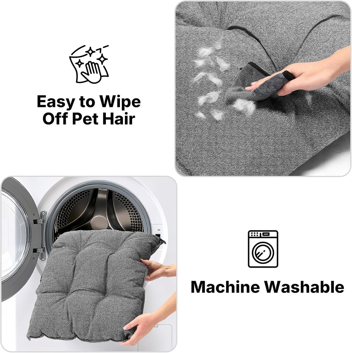 Veehoo Indestructible Dog Bed for Crate, Chew Proof Dog Crate Pad, 35"X22"