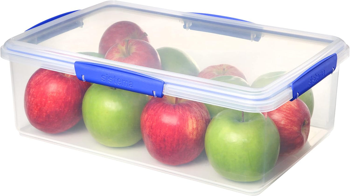 Sistema KLIP IT Large 7L Food Storage Container, Airtight & Stackable, Dishwasher, Freezer, & Microwave-Safe, Bpa-Free