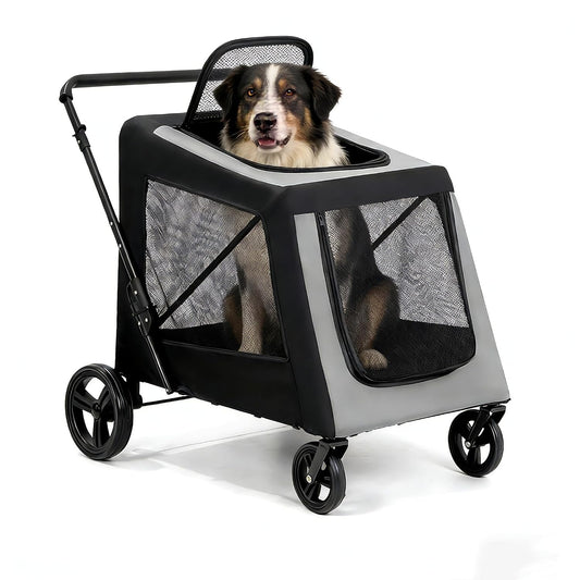 Large Dog Stroller for Large Dogs, Pet Stroller up to 130Lbs