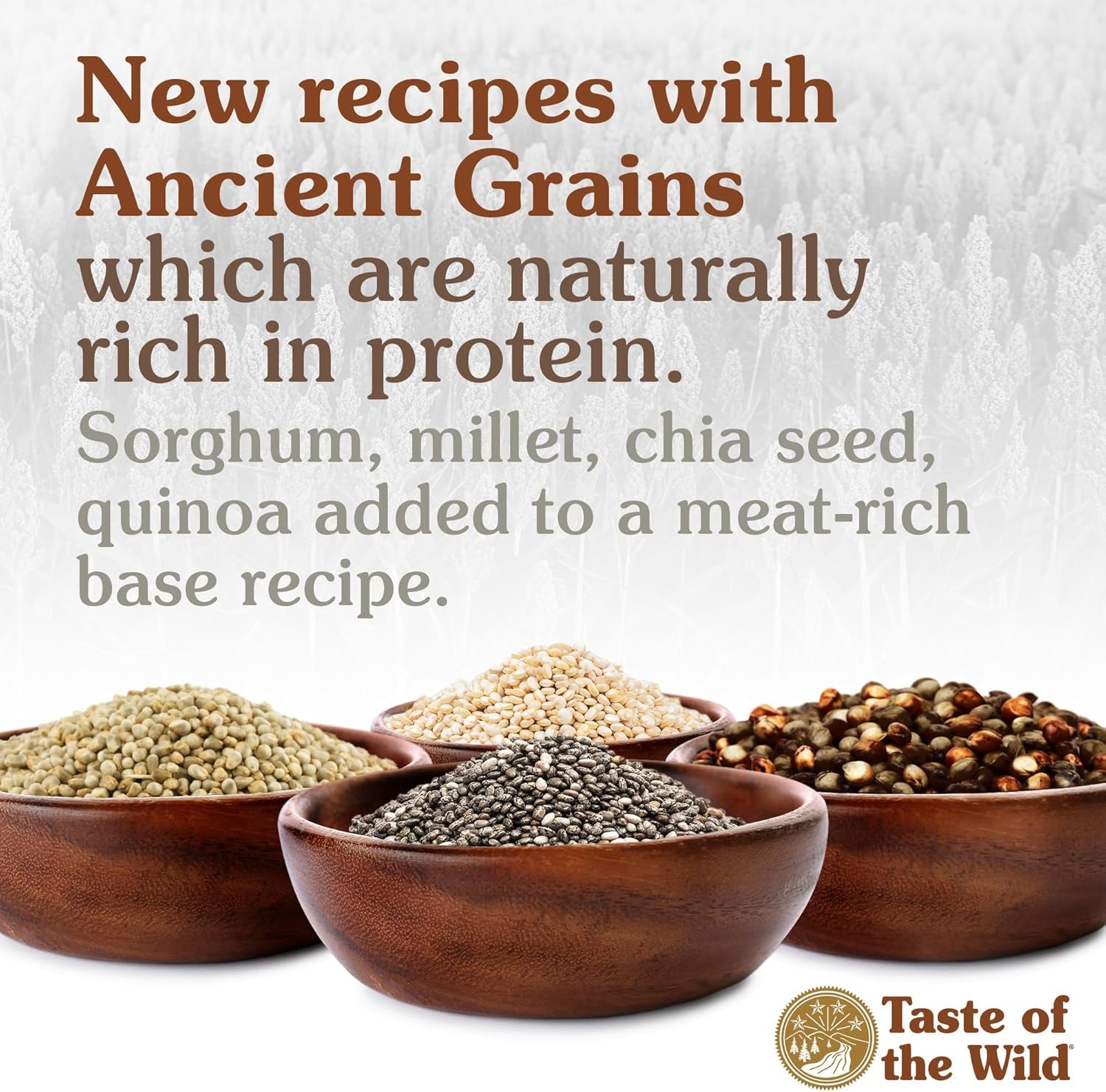 Taste of the Wild Ancient Prairie All Life Stages High Protein Recipe with Roasted Bison, Roasted Venison & Ancient Grains Dry Dog Food 28Lb