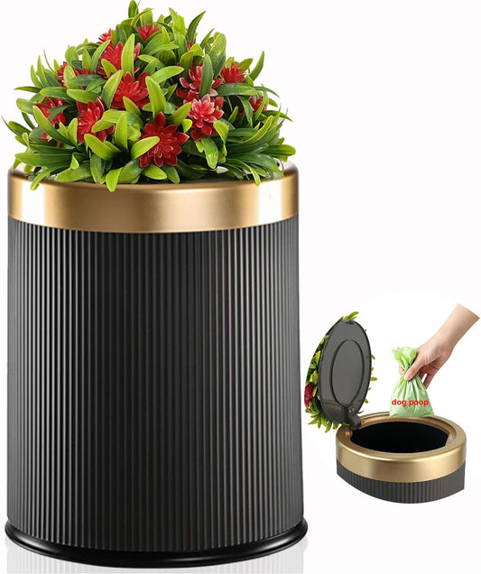 Yatmung 2.6 Gal Dog Poop Trash Can outside - Outdoor Poop Garbage Can