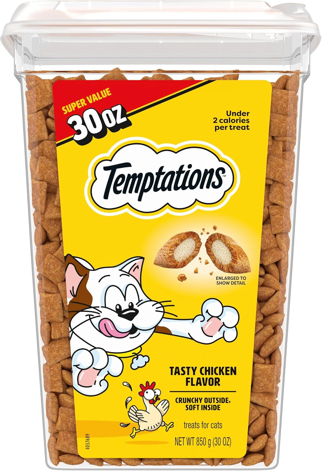 Temptations Classic Crunchy and Soft Cat Treats, Tasty Chicken, 30 Oz