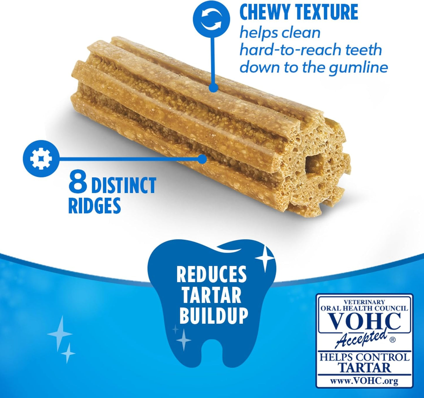 Dentalife Daily Oral Care Dog Treats for Small Dogs 5-20 Lbs., Chewy Dental Treat to Freshen Breath and Fight Tartar, Chicken Flavor, 14.7 Oz. Each, 45 Chews Each/90 Total Chews - 45 Ct. Pouch