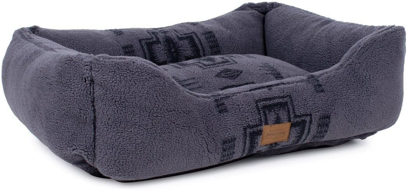 Pendleton Harding Tonal Berber Kuddler Dog Bed in Gray, M