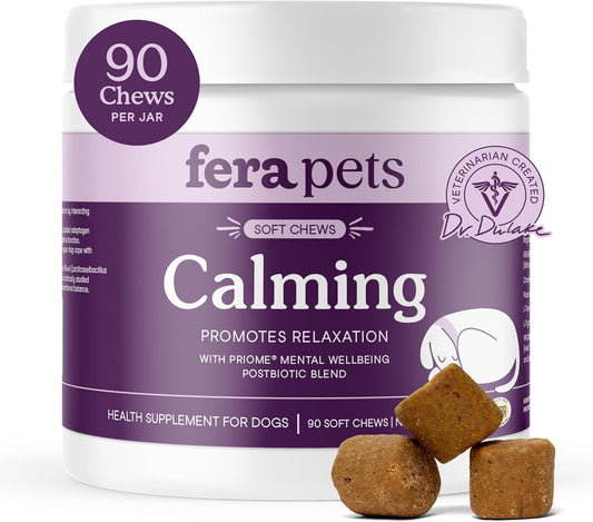 Fera Pets Calming Chews for Dogs with Ashwagandha, 90 Chews