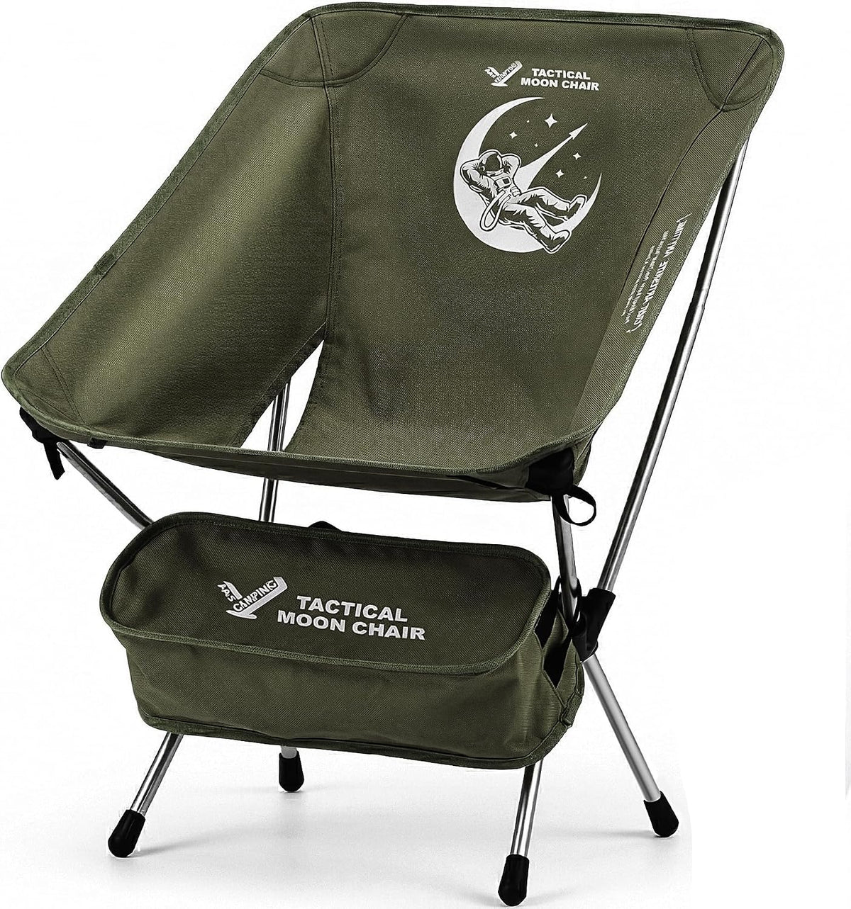 Trailblaze Ultralight Camping Chair, 2.1 LBS Compact Folding Chair with Anti-Sinking Feet, Sturdy Portable Backpacking Chair Supports 330 Lbs