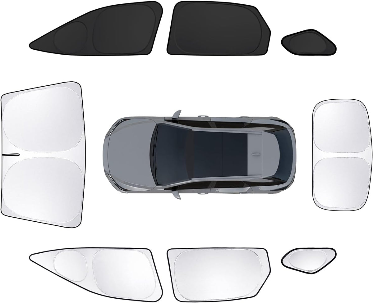 8Pcs Car Window Shades for Lexus RX 2023-Present Accessories RX350/RX 450H,Windshield Side Rear Full Sunshade,Sun Visor UV Blocking, Privacy Protection and Blackout for Camping Outdoor
