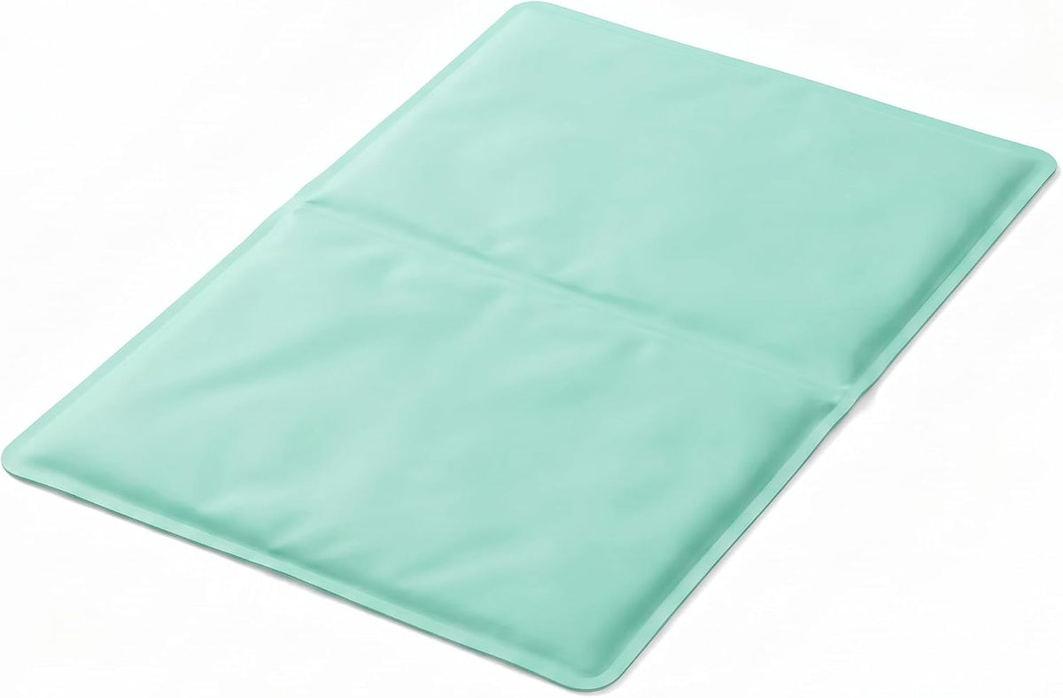 Cooling Gel Pad for Sleep - No Refrigeration Needed | Instant Relief for Hot Flashes, Night Sweats, Headaches & Muscle Pain | Dual-Sided Comfort Pillow Cooler for Adults, Kids & Pets (1, Mint Green)