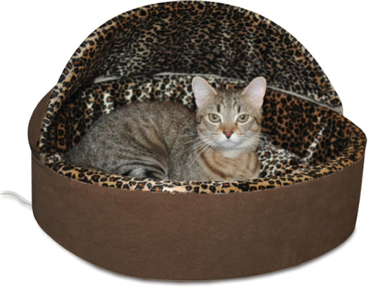 K&H Heated Cat Bed, Thermo-Kitty Bed Deluxe, Indoor, Safety Listed, 16In