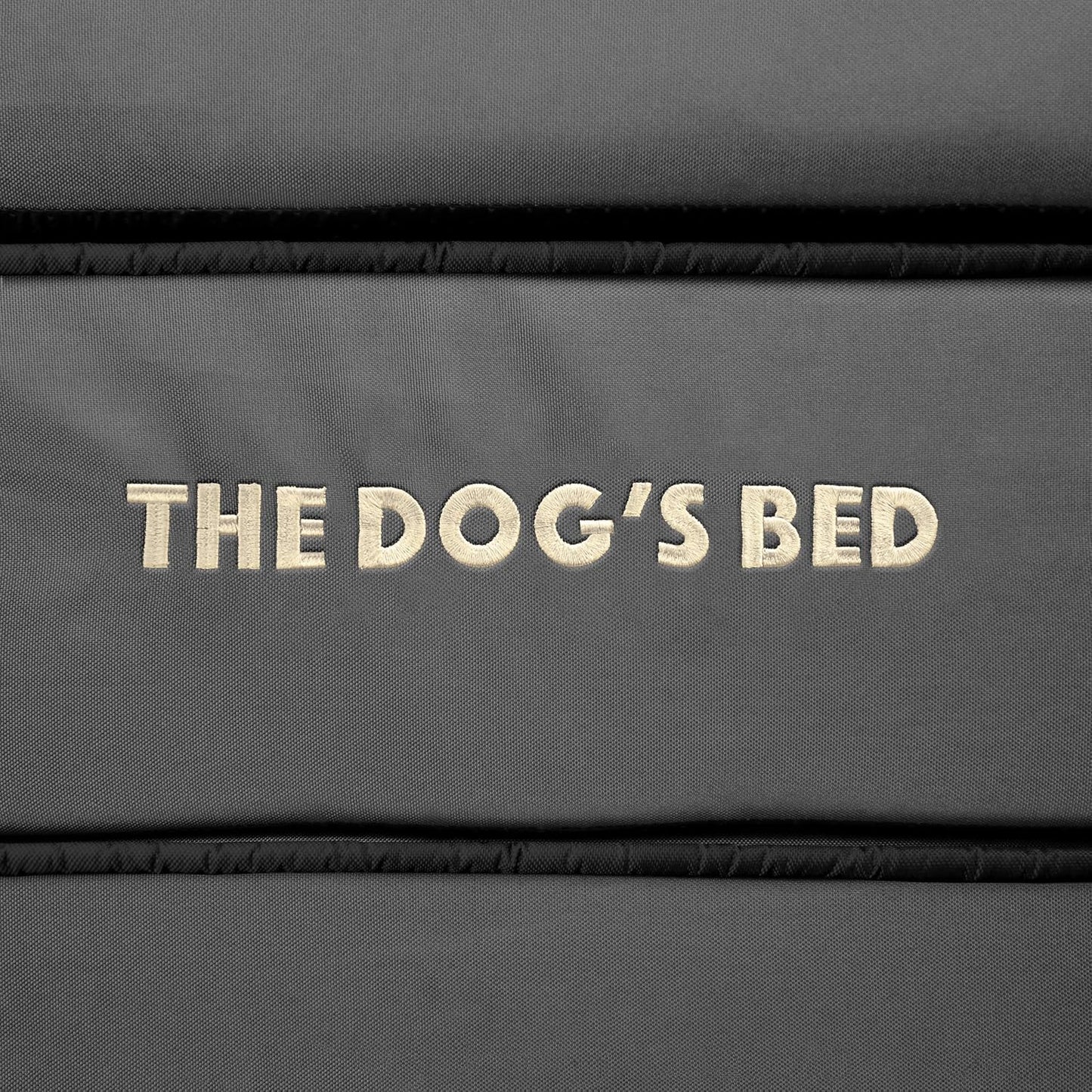 The Dog’S Bed Supportive Egg Crate Foam Dog Bed for Medium Dogs, Grey Oxford - Washable Bolster Dog Bed with Removable Waterproof Liner, Non Slip Base, Calming Surface – Certipur-Certified Foam