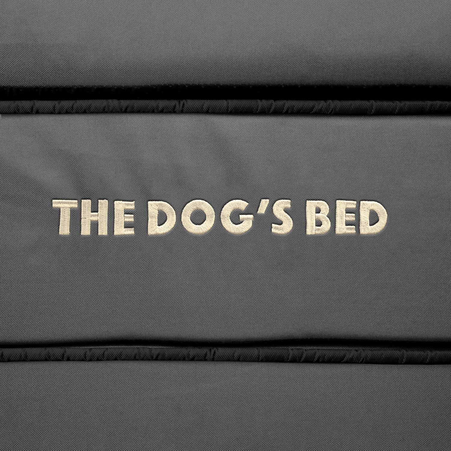 The Dog’S Bed Supportive Egg Crate Foam Dog Bed for Medium Dogs, Grey Oxford - Washable Bolster Dog Bed with Removable Waterproof Liner, Non Slip Base, Calming Surface – Certipur-Certified Foam