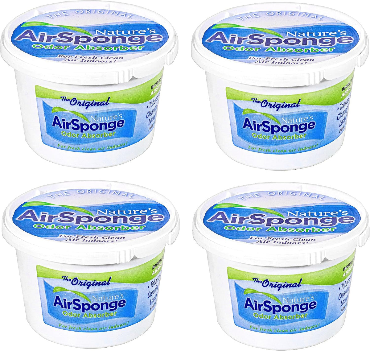 Nature'S Air Sponge Odor Absorber and Eliminator Unscented Plastic Tub 1 Lb. 4-Pack