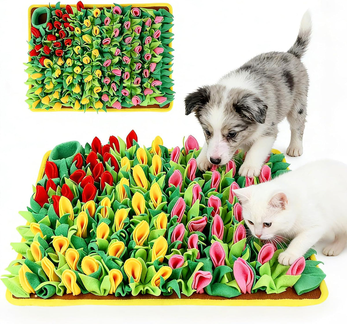 Snuffle Mat for Dogs, Sniff Mat for Cats Puppies Rabbits, 23.62''×15.75''