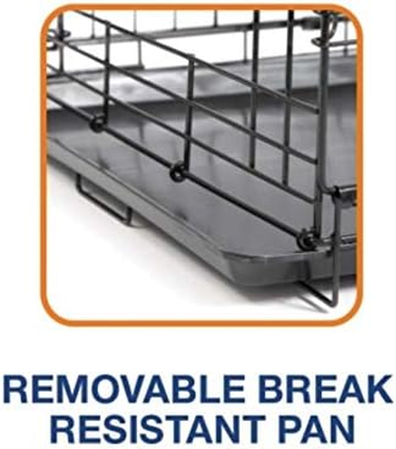 Precision Pet Products Two Door Provalue Wire Dog Crate, 24 Inch, for Pets 15-30 Lbs, with 5-Point Locking System