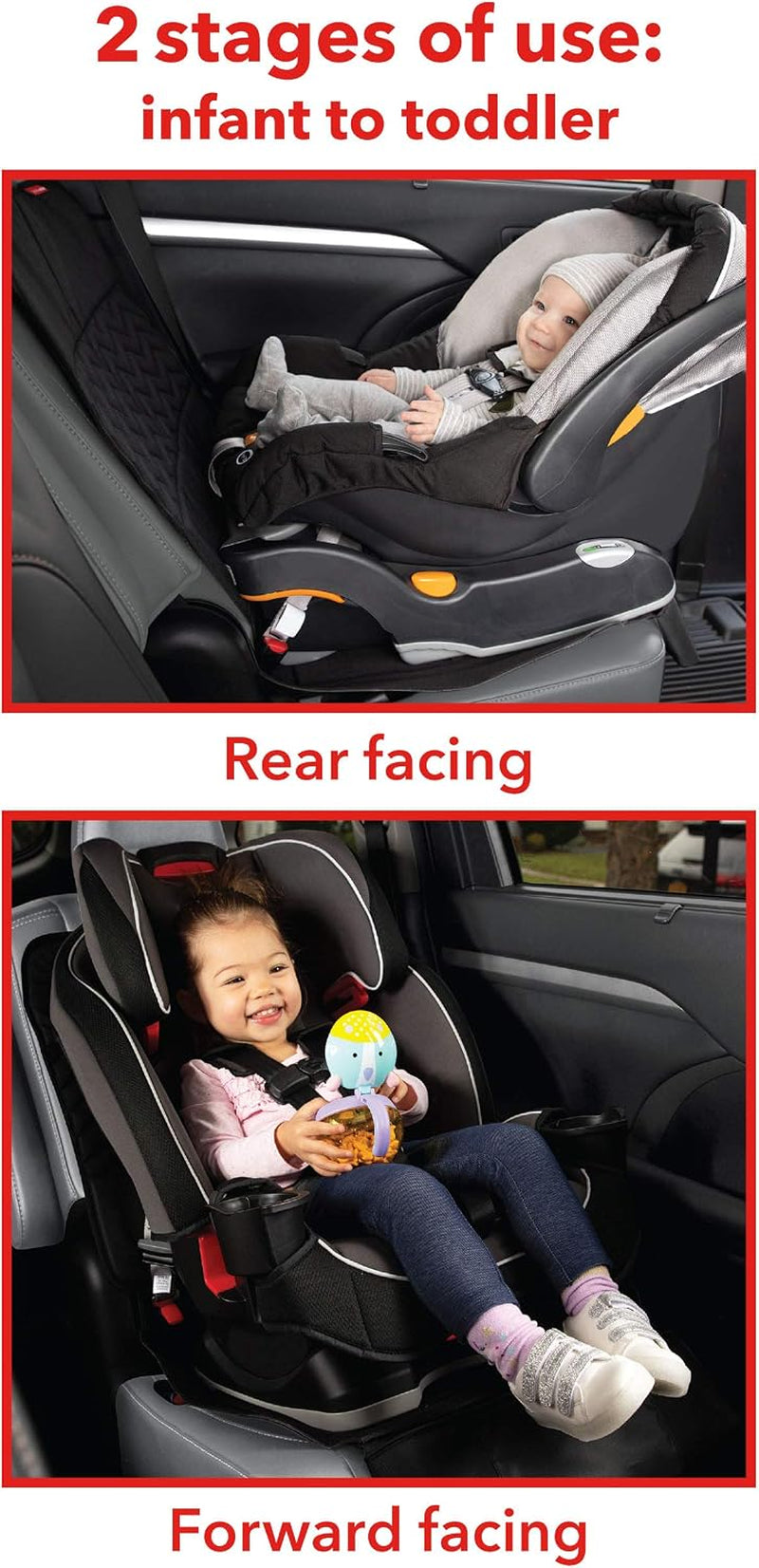 Skip Hop Clean Child Car Seat Protector, Universal Baby Carseat Cover with Clean Sweep Crumb Catcher
