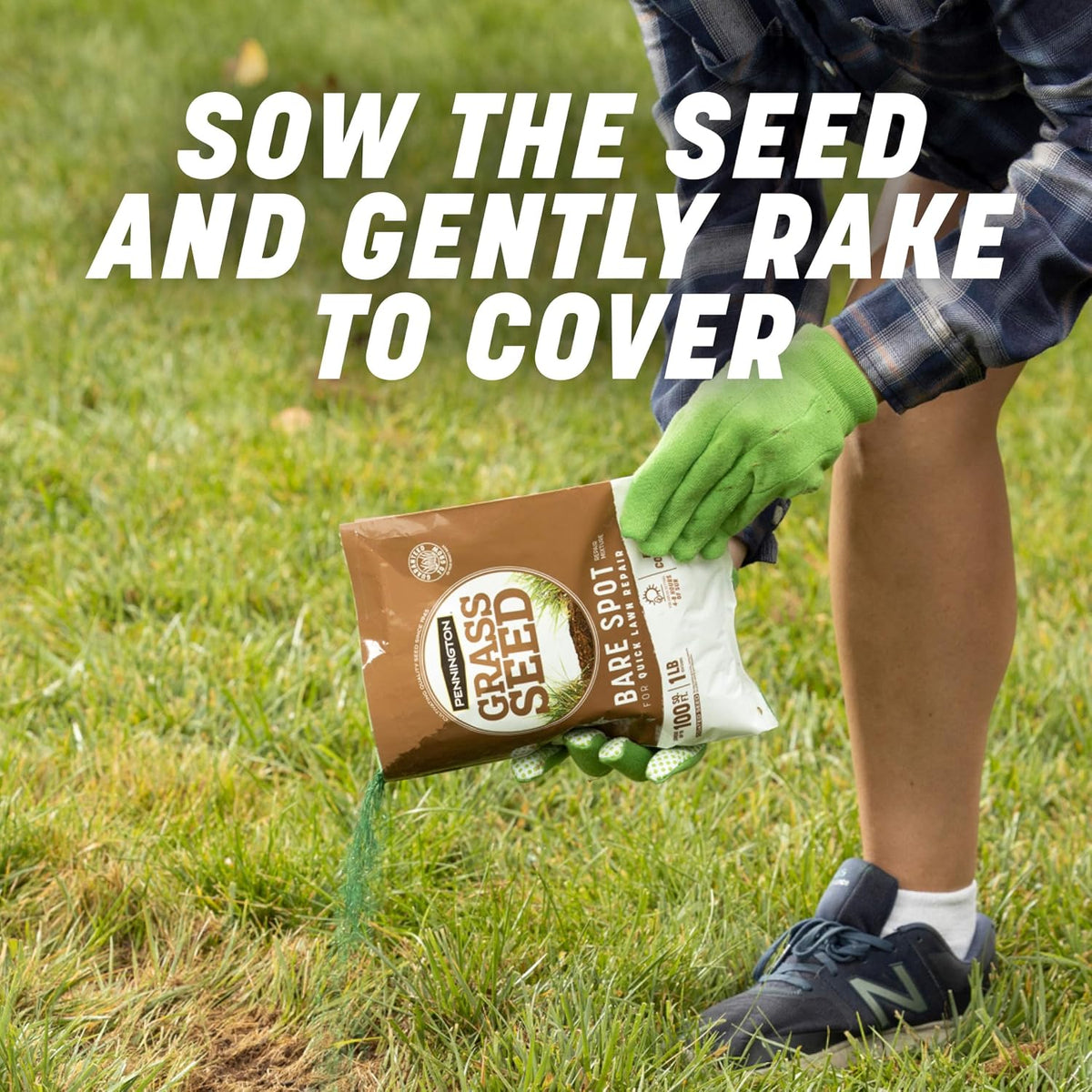 Pennington Bare Spot Repair Grass Seed Mixture - Central 1 Lb (Pack of 2)