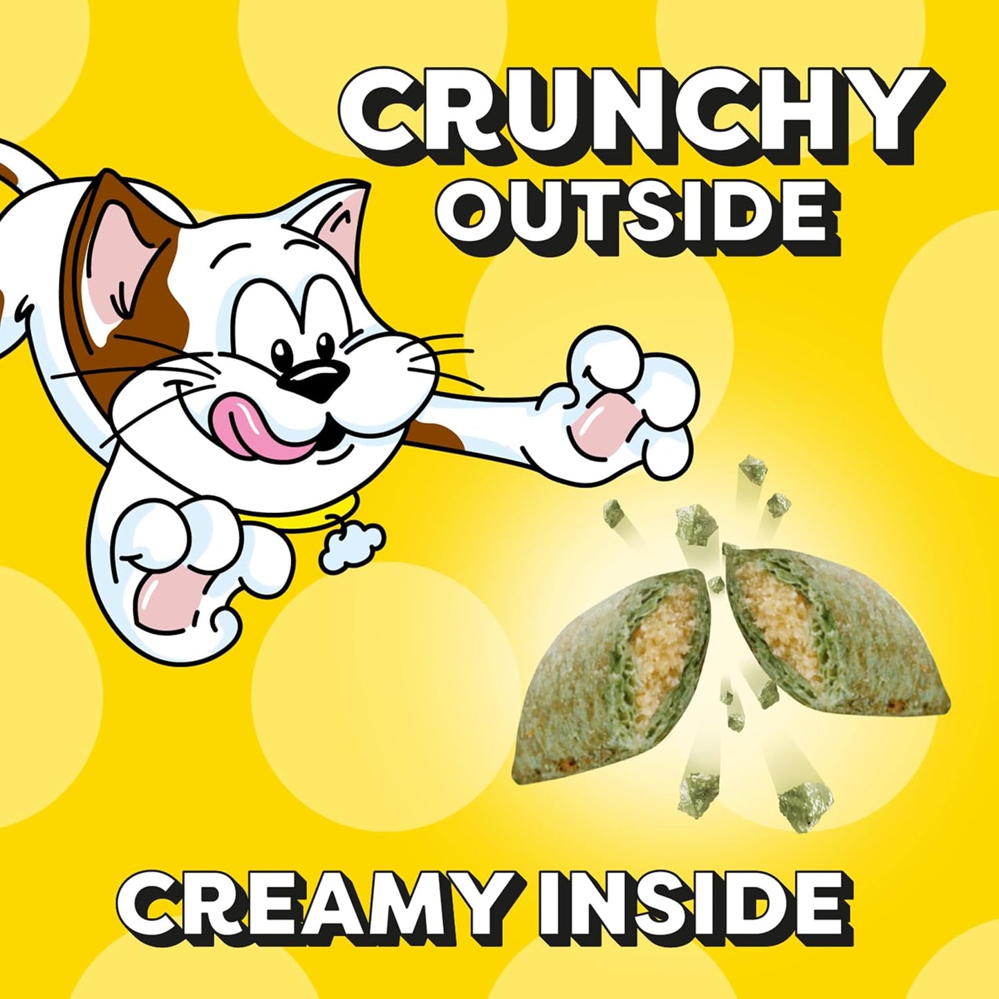 Temptations Cat Treats, Classic Crunchy and Soft Cat Treats, Blissful Catnip Flavor, Catnip Treats, 16 Oz. Tub