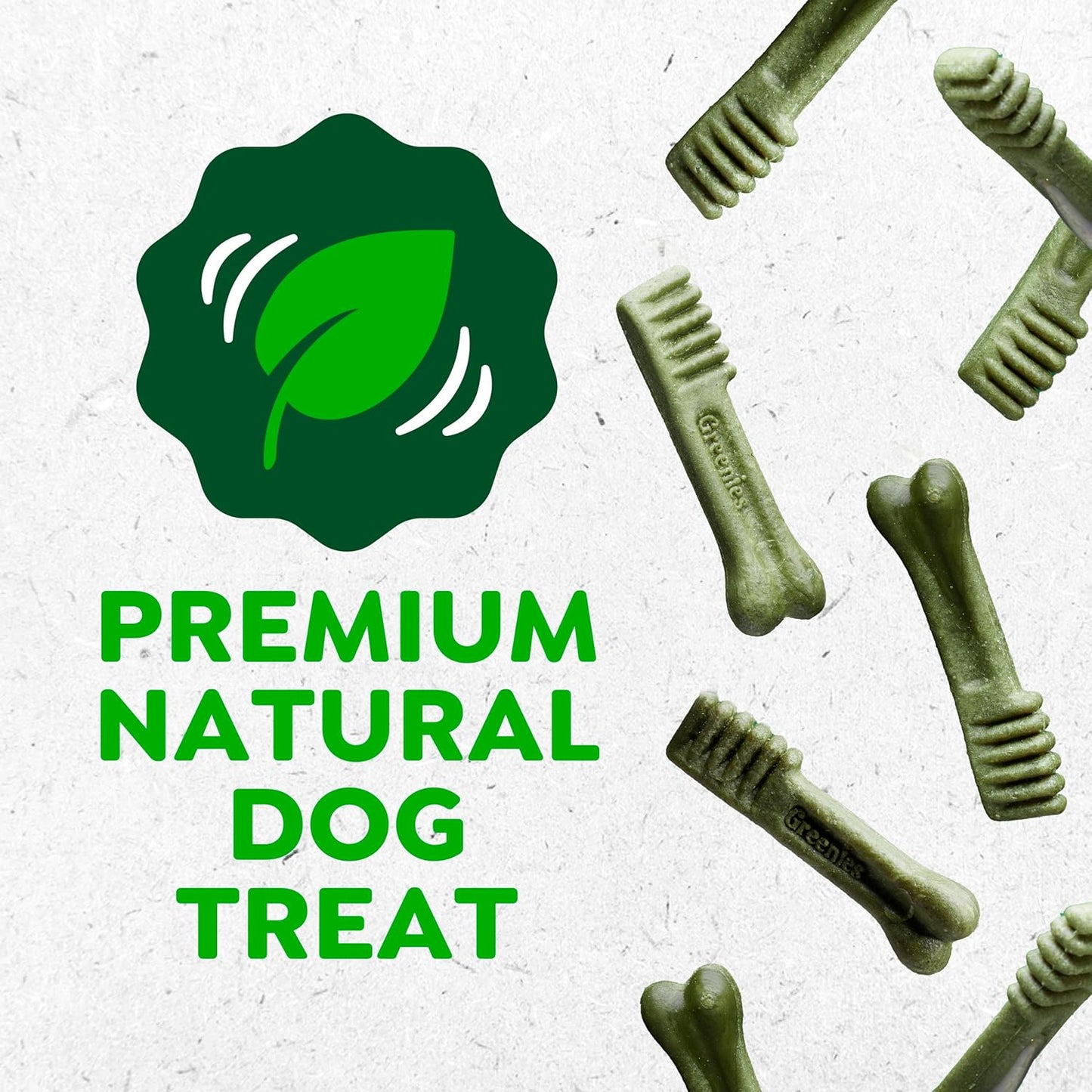 Greenies Dental Treats for Dogs, Veterinarian-Recommended Aging Care Adult Natural Dental Dog Treats, Teenie Size, 27 Oz. Pack, 96 Count