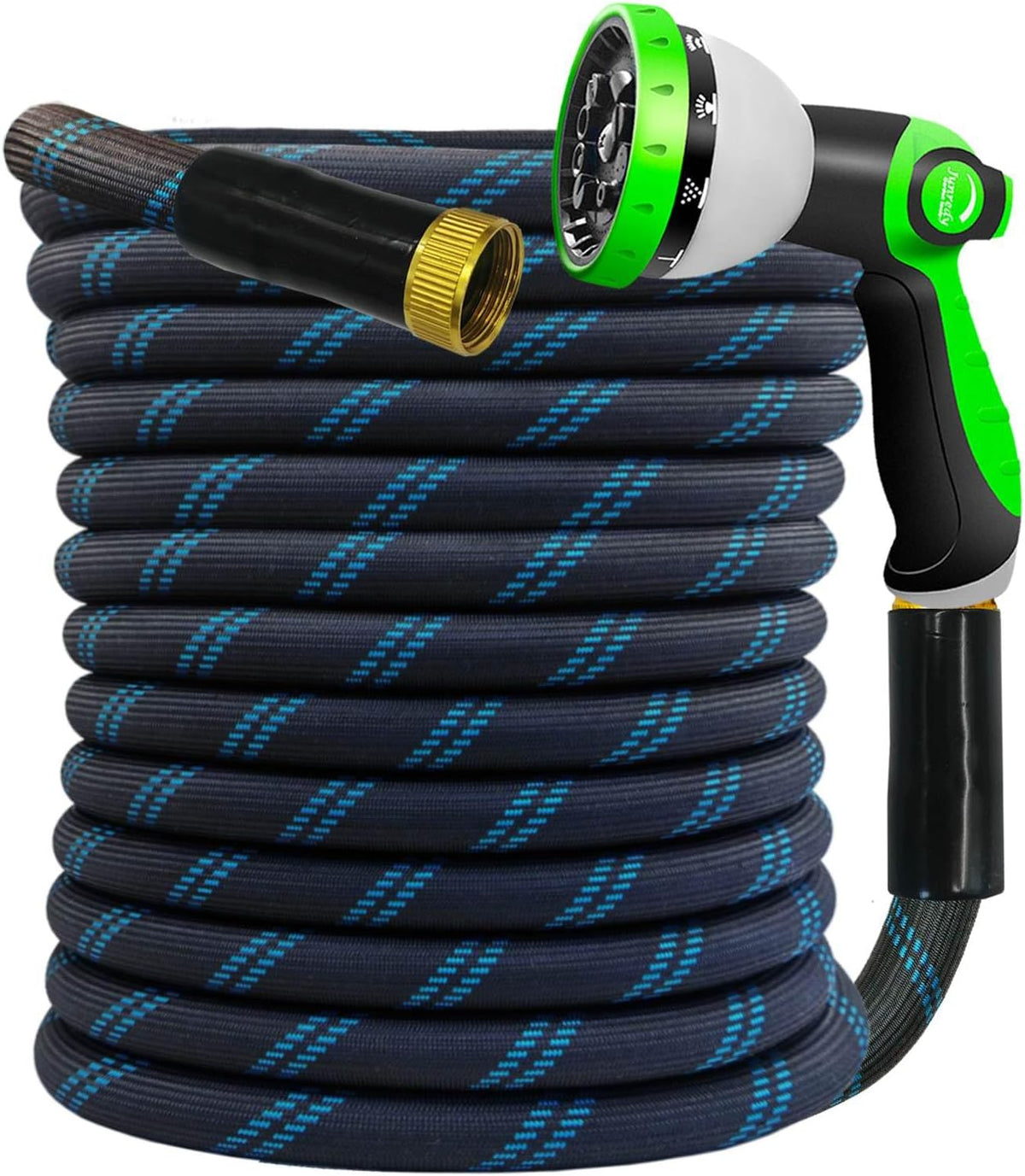 Junredy 75 FT Garden Hose, Flexible Water Hose with 10-Function Sprayer