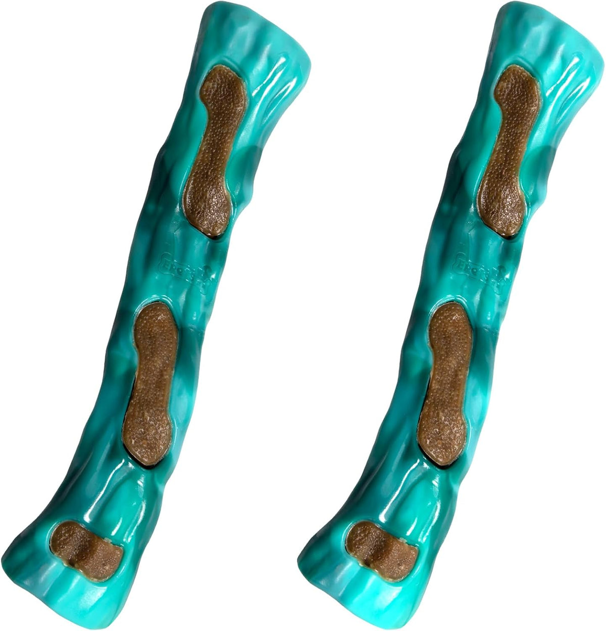 2 Pack Dog Bones Chew Toys for Aggressive Chewer,Beef Flavor,For All Breed