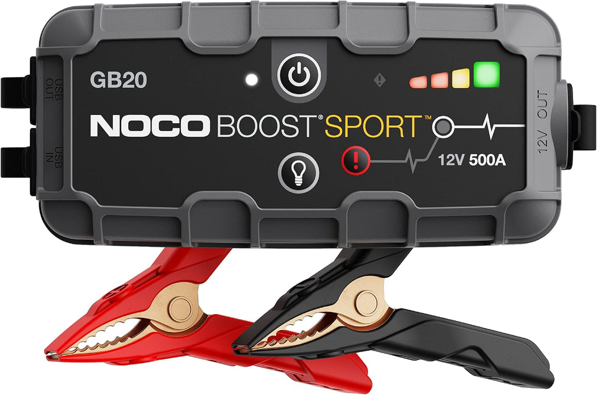 NOCO Boost GB20 500A Ultrasafe Jump Starter, 12V Lithium Battery Booster