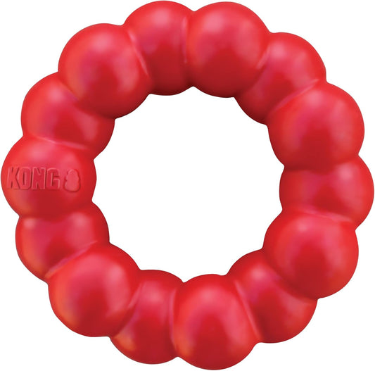 KONG Ring, Natural Rubber Chew Toy for Dental Health, for Small/Medium Dogs