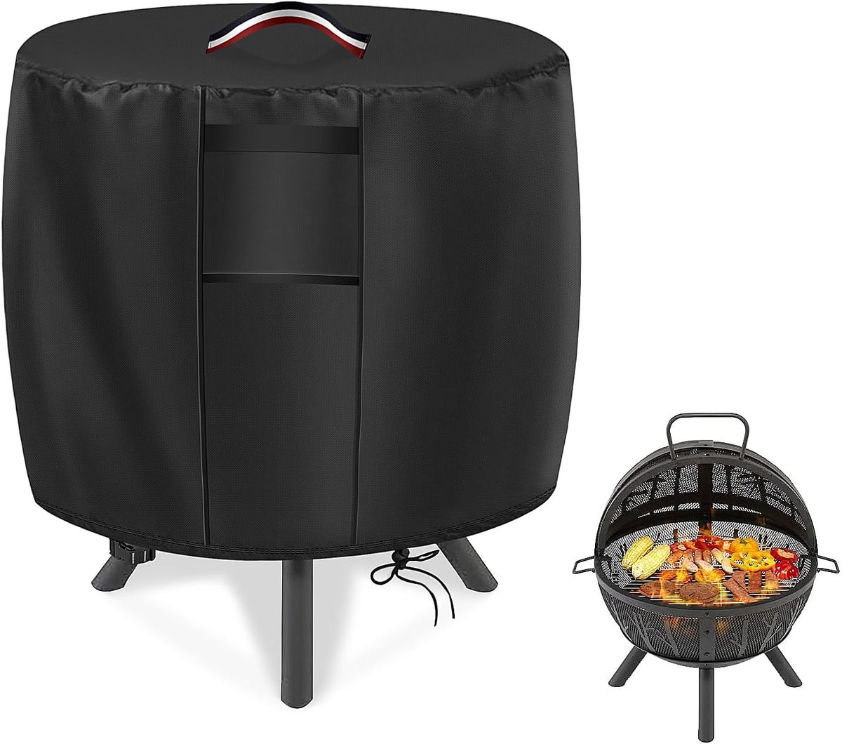 33" Fire Pit Cover for Patio 30-35 Inch round Fire Pit, Waterproof