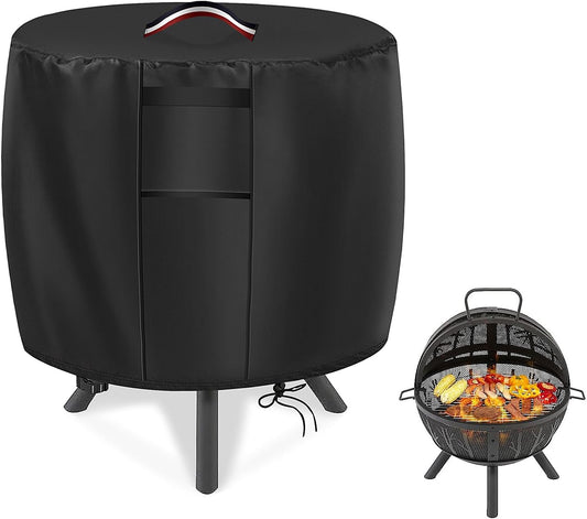 33" Fire Pit Cover for Patio 30-35 Inch round Fire Pit, Waterproof