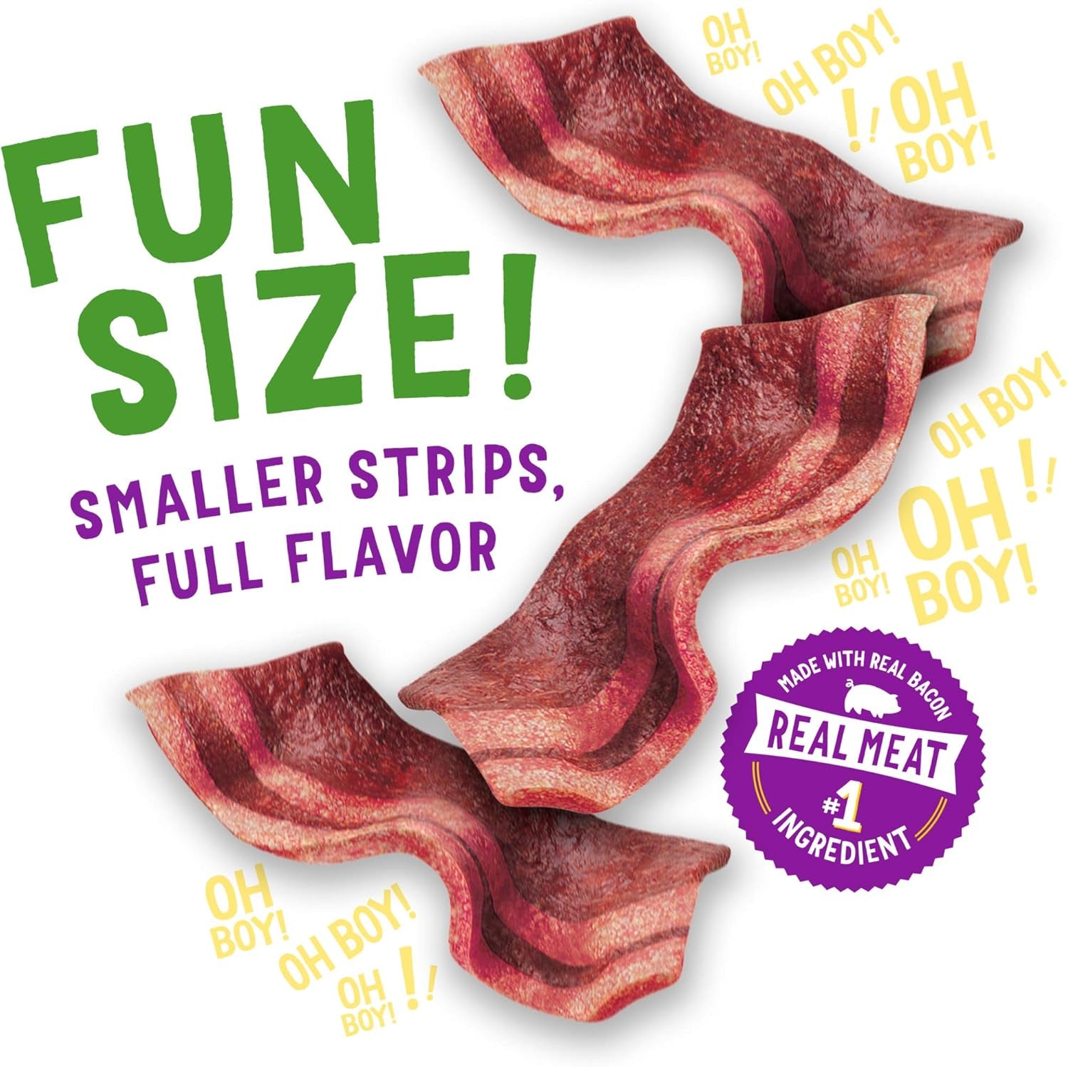 Purina Beggin' with Real Meat Dog Treats, Fun Size Original with Bacon Flavor - 25 Oz. Pouch