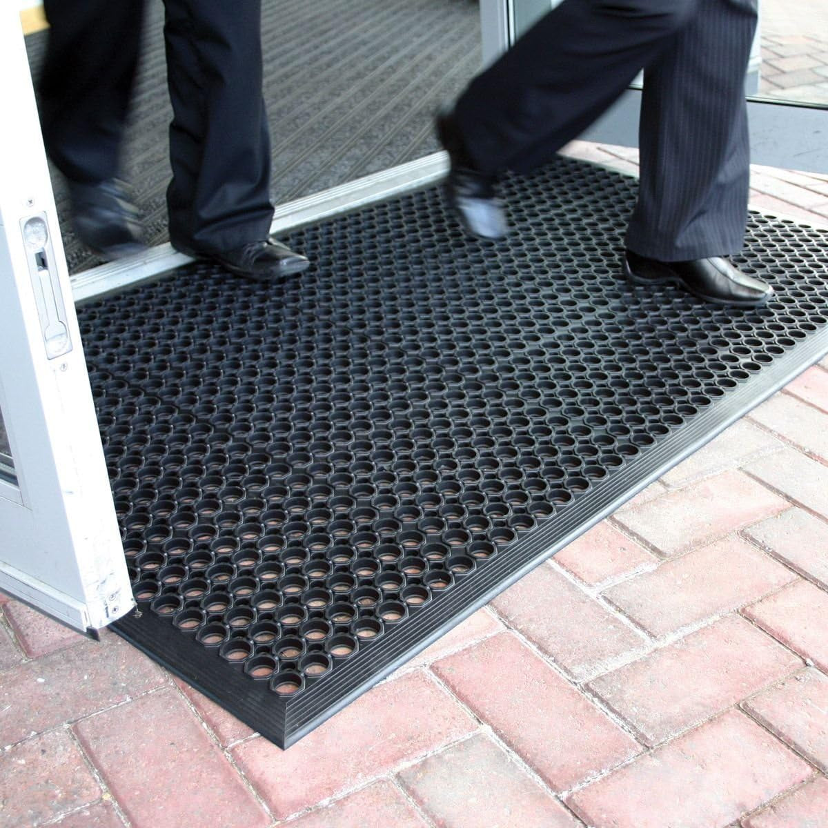 Lovinland Ourdoor Rubber Floor Mat for outside Entrance 60"X35"