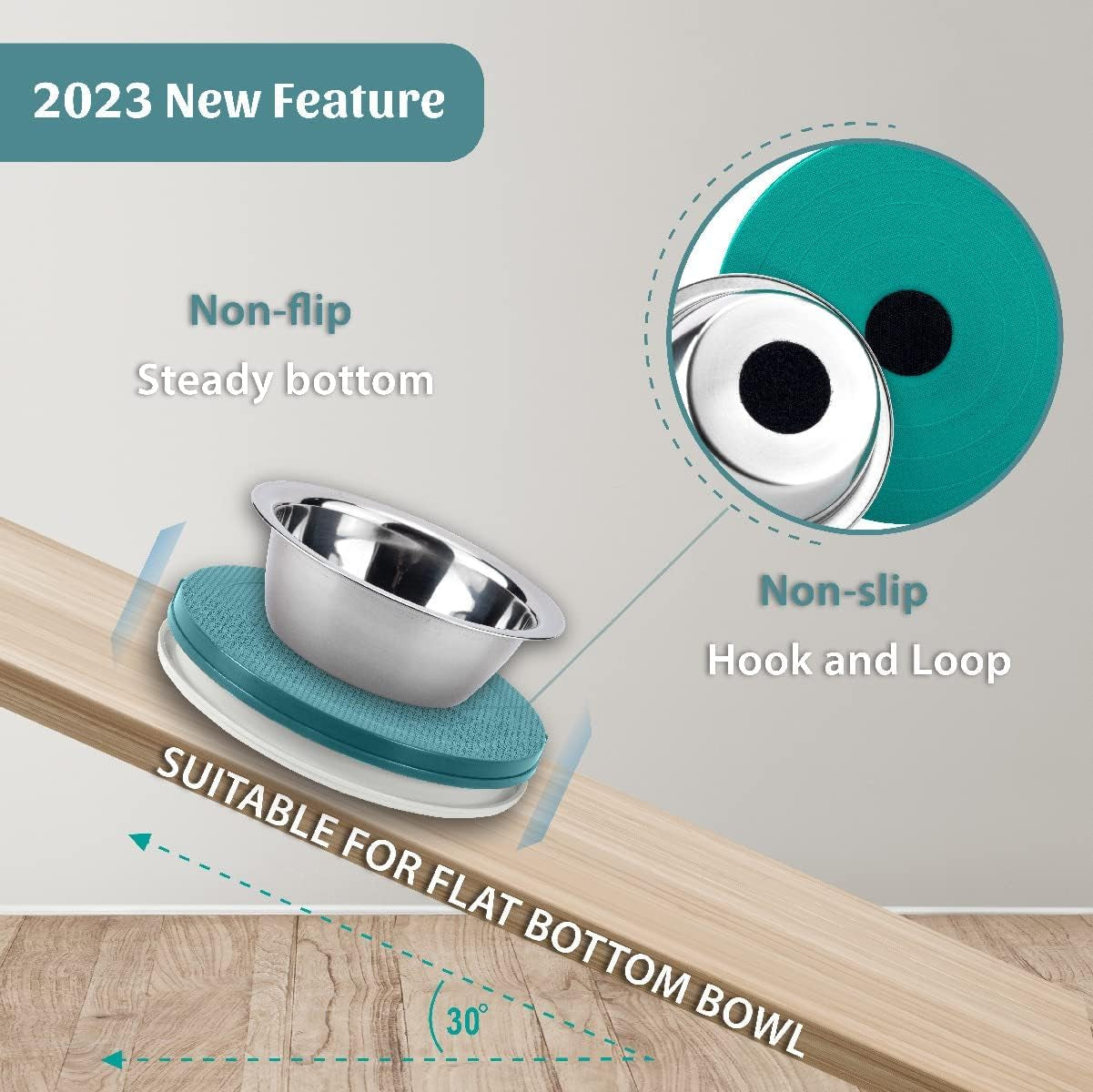 Soulthink® Ant Proof Cat Dog Bowl Tray - New Innovation anti Ant Pet Food Dish Indoor No Chemical No Water Needed Different from Traditional Trap (Turquoise Green)