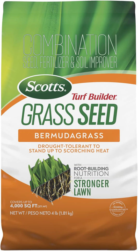 Scotts Turf Builder Grass Seed Bermudagrass, 4 Lbs.