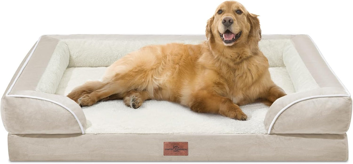 Comfort Expression Waterproof Orthopedic Dog Bed for Extra Large Dogs