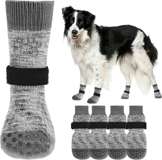 Double-Sided anti Slip Dog Socks for Hardwood Floors Hot Pavement