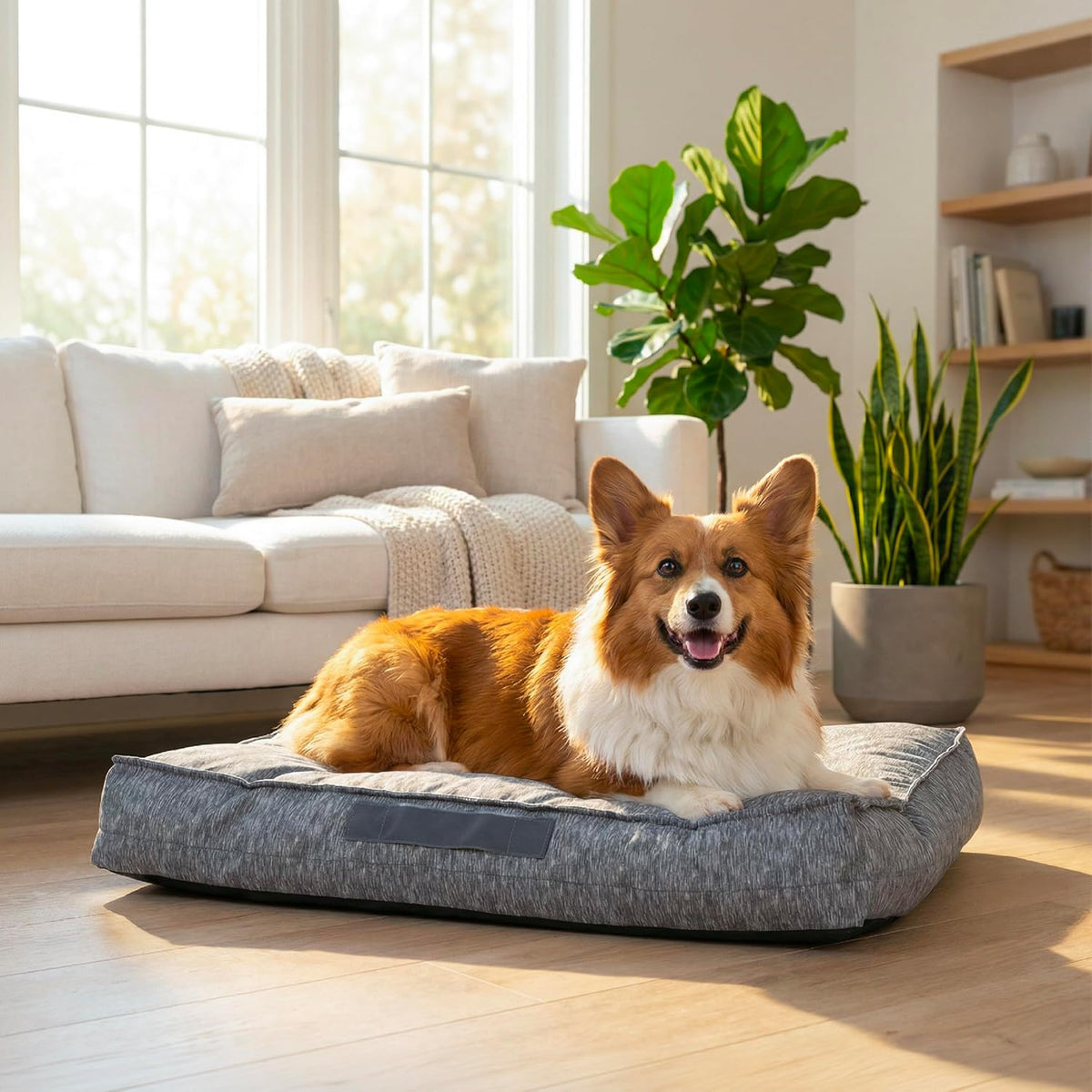 Best Friends by Sheri Dura-Tuff Durable Dog Bed, Gray, 30" X 20"