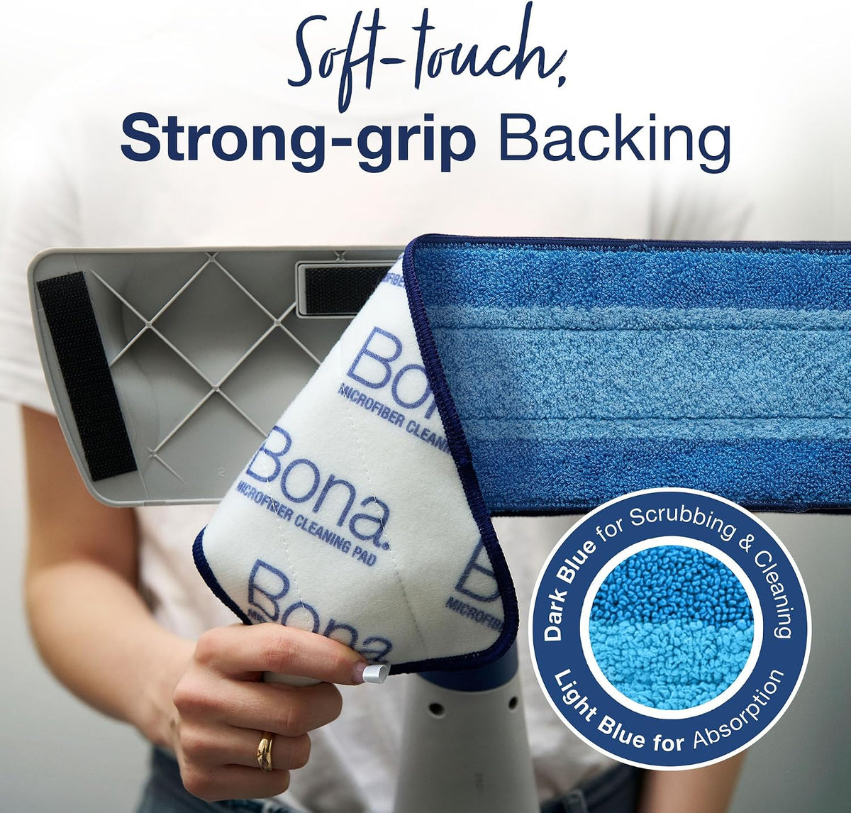 Bona Spray Mop Air - Includes Multi-Surface Floor Cleaner Concentrate and Microfiber Pad - Lemon Mint Scent - Lightweight & Compact Mop