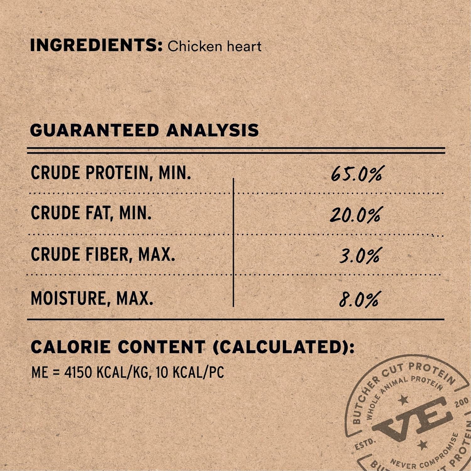 Vital Essentials Freeze Dried Raw Chicken Hearts Cat Treats | Single Ingredient | Premium Quality | Grain Free, Healthy Treats for Cats, 0.8 Oz Bag
