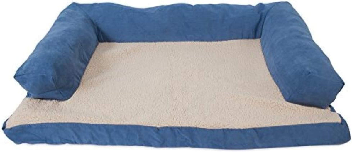 Aspen Pet Bolster Orthopedic Pet Bed, One Size, 40 X 30 Inches, Made in USA