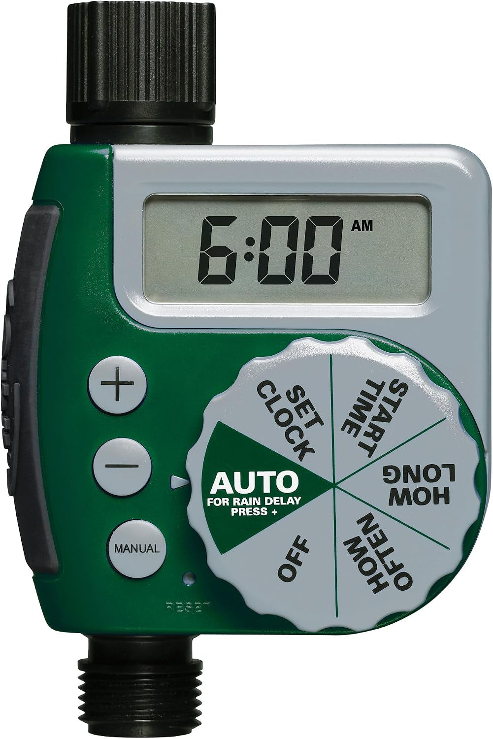 Orbit Programmable Digital Hose Watering Timer - 1 Outlet - Battery Powered - with LCD Screen - Built-In Rain Delay - Water-Resistant - 62061