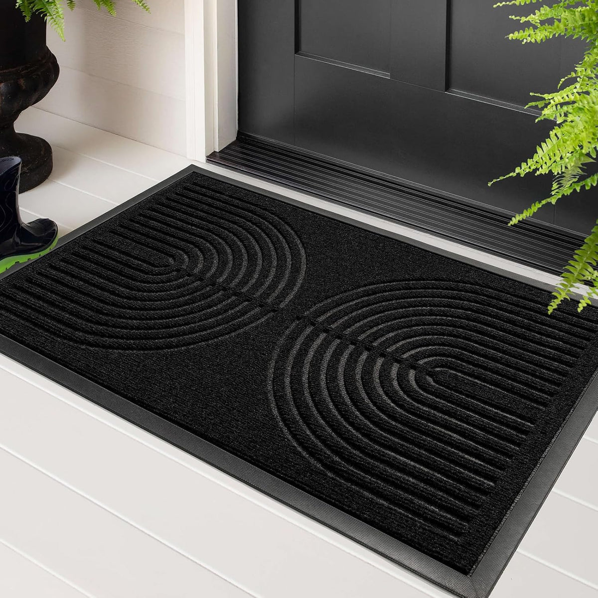 RORA Front Door Mat outside Entrance, Indoor Welcome Doormat 29.5X17