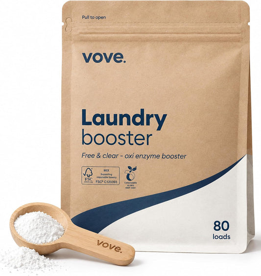 Vove Bio Enzyme Laundry Booster 80 Loads, Oxygen Stain Remover Powder