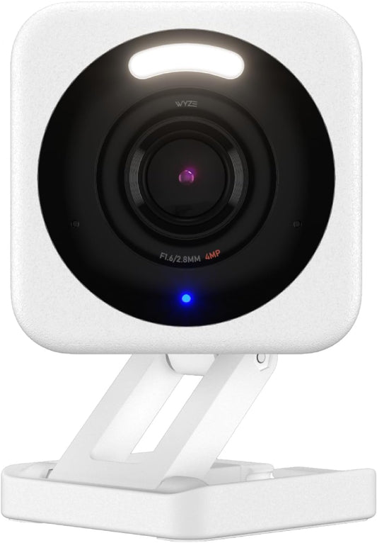 WYZE Cam V4 (Latest Model), 2.5K AI Security Camera, Indoor/Outdoor Cameras for Home Security, Baby Monitor & Pet Camera, Vibrant Color Night Vision, No Subscription Required, Free Expert Help