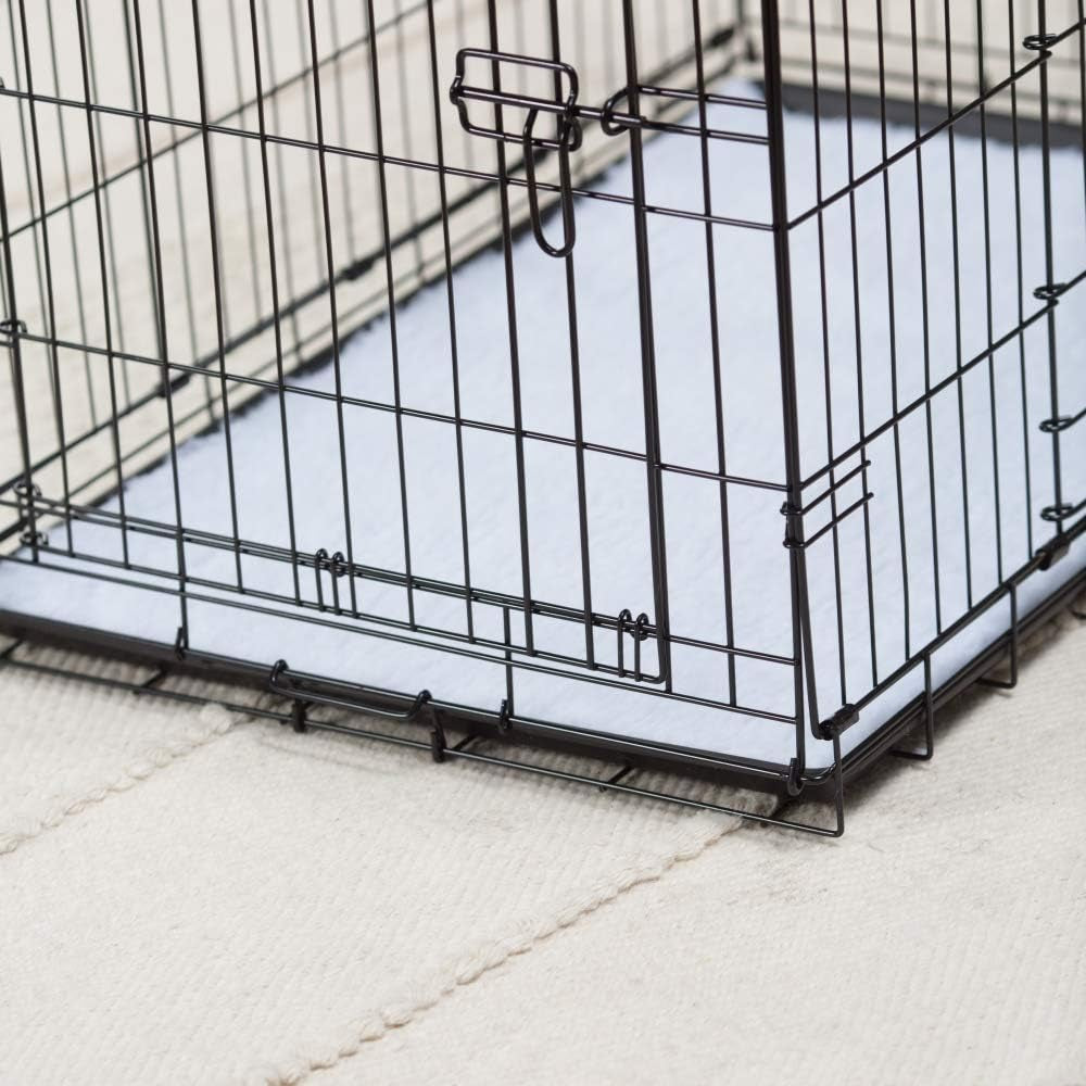 Precision Pet Products Two Door Provalue Wire Dog Crate, 24 Inch, for Pets 15-30 Lbs, with 5-Point Locking System