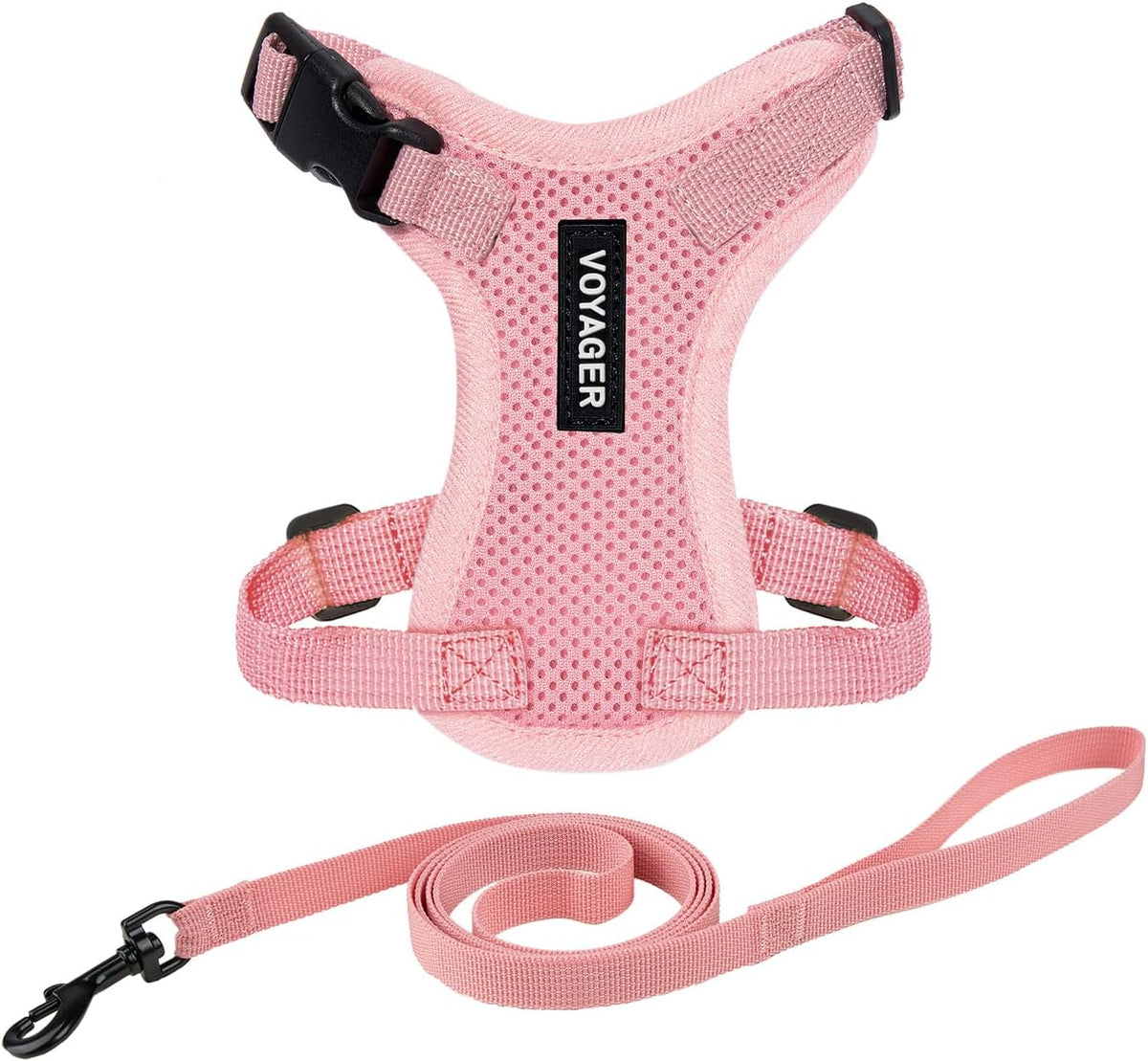 Voyager Escape-Proof Step-In Harness & Leash - Pink, XXXS