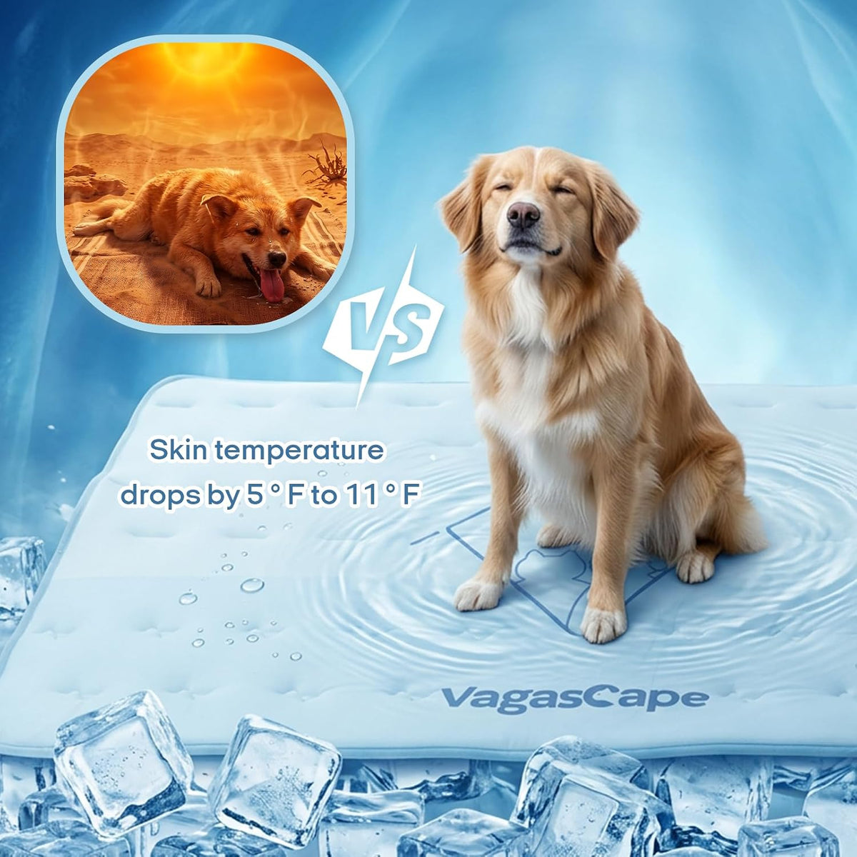Vagascape 3.0 Supportive Double Sided Dog Cooling Mat
