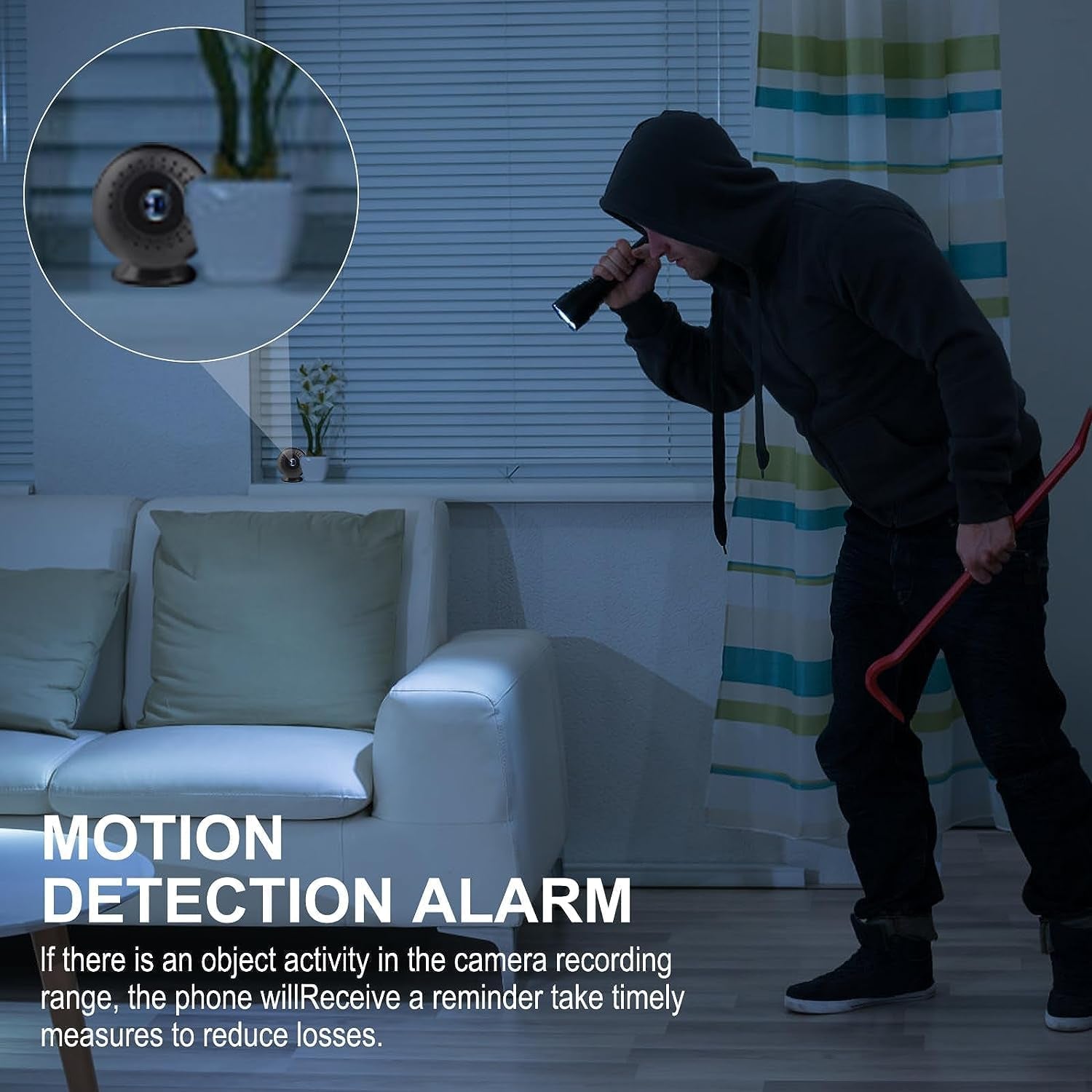2K Minismart Hidden HD Cameras Wireless Wifi Camera for Home Security - Night Vision, Motion Detection, Built - in Battery, App Control (Ios & Android) - Ideal Indoor Nanny, Pet & Dog Camera