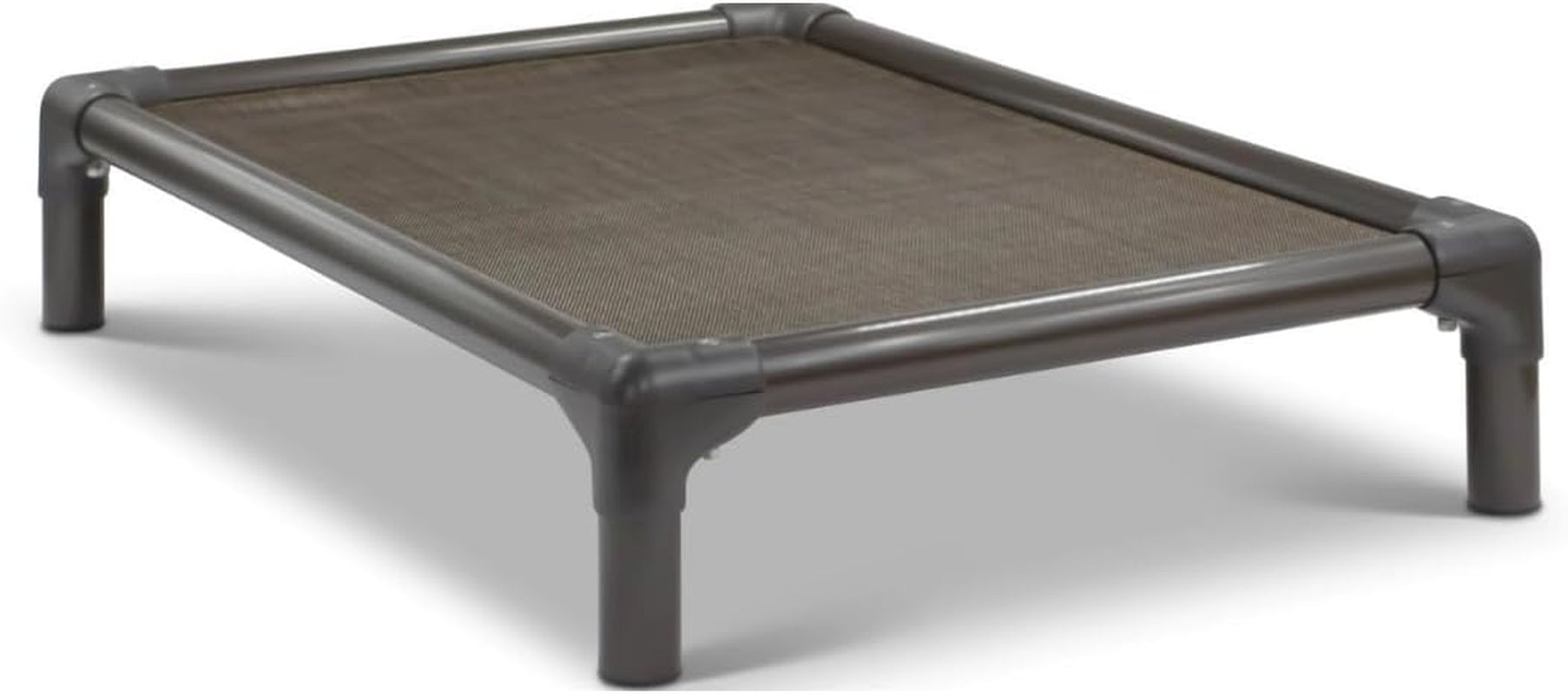 Kuranda Chewproof Elevated Dog Bed - Walnut PVC - 40" X 25" - Sunsure Textilene Outdoor Mesh - Sierra