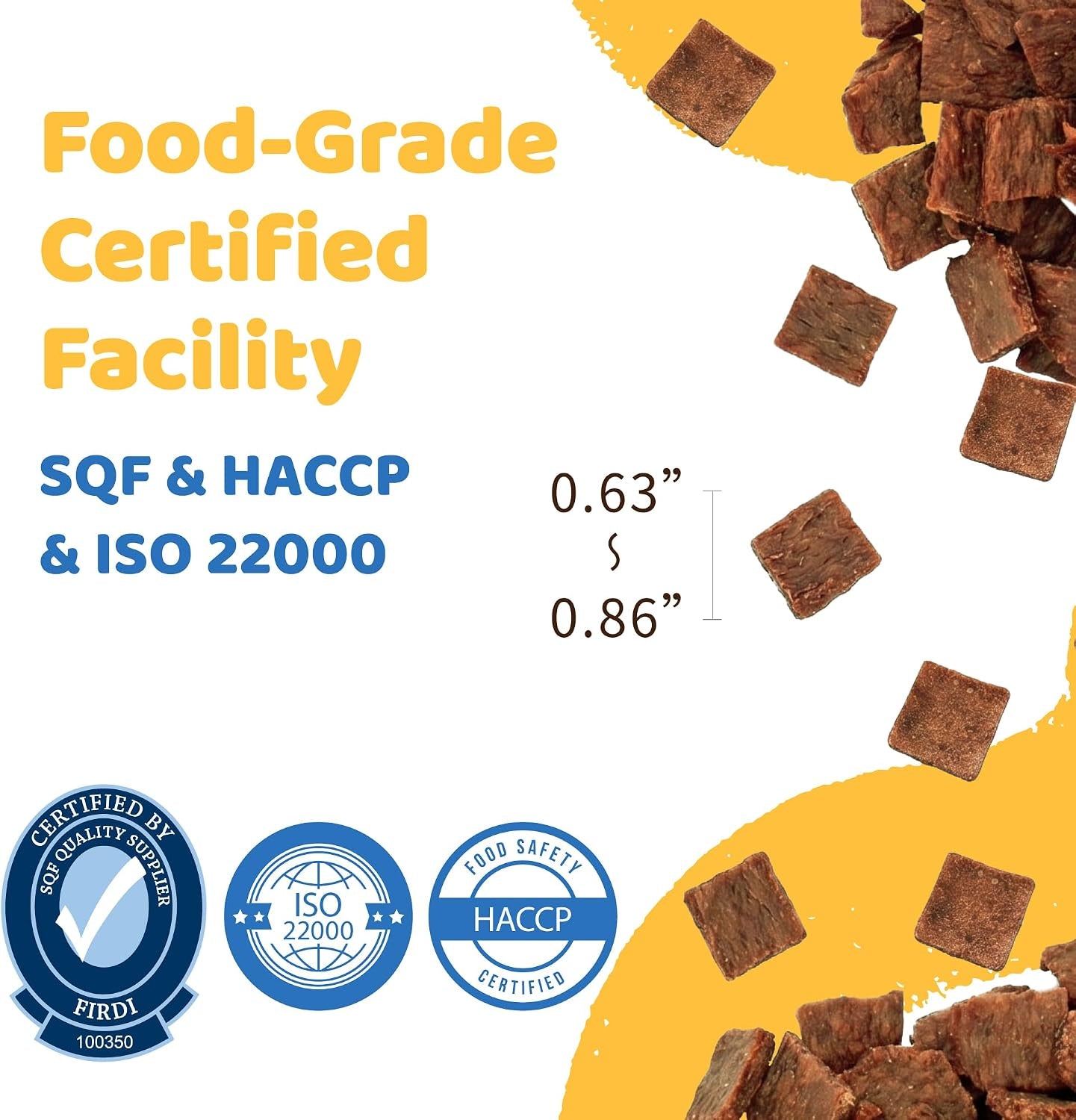 Ipaw Air-Dried Turkey Dog Treats, Extra Virgin Olive Oil Added, Made with Turkey Meat, Chicken Heart and Duck Liver, High Protein, Soft Treats for All Age Dogs, Freeze-Dried Alternative (3.5Oz/Pack)