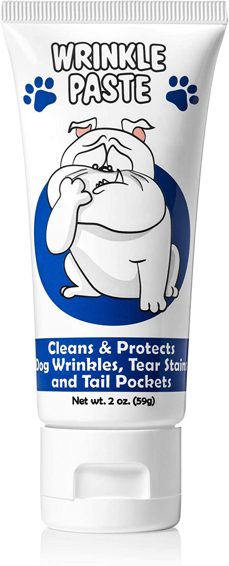 Squishface Wrinkle Paste, Dirty Wrinkle Cleaner for Bulldogs & Pugs, 2Oz