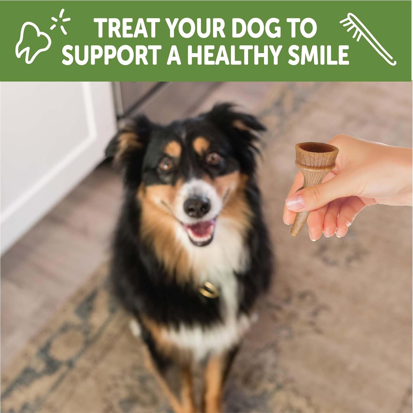 Wellness WHIMZEES Antler Occupy Natural Dog Dental Treat, Chews, Freshens Breath, Small Size, 12.7 Oz Bag, 24 Count